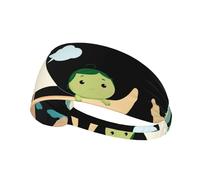 YYHWHJDE The Little Pea in The Sailboat Picture Sports Headband for Women Sweat Proof Bandeau Summer Elastic Band