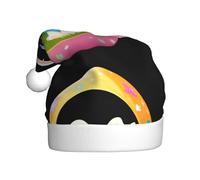 YYHWHJDE The little rabbit in the gorgeous easter egg Printing Christmas Hat Durable for Adult for Halloween, Christmas, New Year