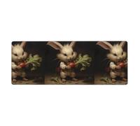 YYHWHJDE The Little Rabbit pulls The Radish Prints Extra Large Mouse pad Mousepad Computer Office Gaming Keyboard Thickened Version 12x31.5in