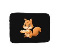YYHWHJDE The Little Squirrel who Loves Cookies Picture Shockproof Portable Laptop Sleeve Case 15 inch for Men and Women Business Travel, School, and Office Daily Use