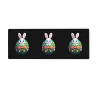 YYHWHJDE The Little White Rabbit on The Easter Egg Picture Extra Large Mouse pad, Computer Office Anti Slip Gaming Keyboard Thickened Version 12x31.5in