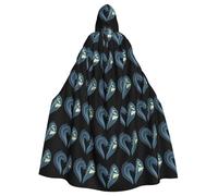 YYHWHJDE The love of the waves Prints Halloween Adult Hooded Cloak for Parties and Costumes