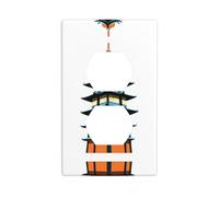 YYHWHJDE The Magnificent Drum Tower Pattern Double Socket Wall Panel Decorative is Durable and Suitable for Socket Light Switch Accessories 4.5x2.76in
