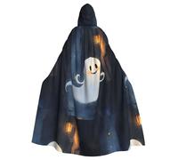 YYHWHJDE The Merry Ghost Picture Adult Halloween hooded jacket cloak long party cloak suitable for men and women