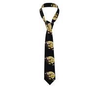 YYHWHJDE The Monkey Who Stole the Moon Prints Men's Necktie Soft & Comfortable, Non-Deforming, Fade-Resistant, Durable (57X3.1 inch)