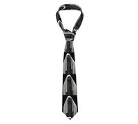 YYHWHJDE The mystery under the veil Pattern Men's tie classic style suit cravat suitable for holidays and work