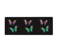 YYHWHJDE The Opposite Butterfly Pattern Extra Large Mouse Pad, Computer Office Anti Slip Gaming Keyboard Thickened Version 12x31.5in
