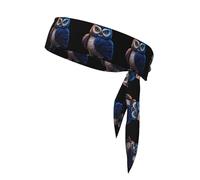YYHWHJDE The Owl That Never Sleeps Prints Sports Double-Sided Headscarf Quick Drying, Moisture Wicking for Women, Girls, and Men