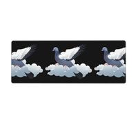 YYHWHJDE The Pigeon in The White Clouds Prints Extra Large Mouse pad Mousepad Computer Office Gaming Keyboard Thickened Version 12x31.5in