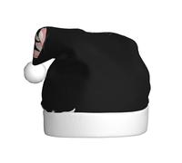 YYHWHJDE The piglet playing the erhu Prints Christmas Hat for Adult Making It a Fun and Durable Gift for Men and Women