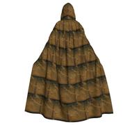 YYHWHJDE The quicksand of time Pattern Halloween Adult Hooded Cloak for various party and carnival settings