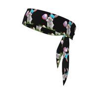 YYHWHJDE The rabbit holding an easter egg Pattern Sports Double-Sided Headscarf Quick Drying, Moisture Wicking for Women, Girls, and Men