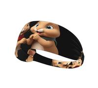 YYHWHJDE The Rabbit Said Hello Picture Sports Headband for Women Sweat Proof Bandeau Summer Elastic Band