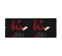 YYHWHJDE The Reading Devil Picture Extra Large Mouse Pad, Computer Office Anti Slip Gaming Keyboard Thickened Version 12x31.5in