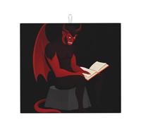 YYHWHJDE The Reading Devil Printed Kitchen Absorbent pad, Super Absorbent Microfiber, Oversized Anti Slip
