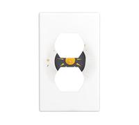 YYHWHJDE The Shining Sun Pattern Double Socket Wall Panel Decorative is Durable and Suitable for Socket Light Switch Accessories 4.5x2.76in