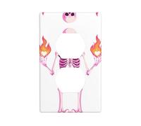 YYHWHJDE The Skeleton That Controls Desire Pattern Double Socket Wall Panel Decorative is Durable and Suitable for Socket Light Switch Accessories 4.5x2.76in