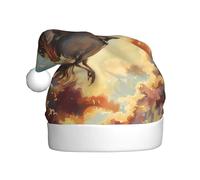 YYHWHJDE The sparrow through the clouds Pattern Christmas Hat for Adult quality festive accessory crafted soft, lightweight