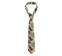 YYHWHJDE The sparrow through the clouds Prints Men's Necktie Soft & Comfortable, Non-Deforming, Fade-Resistant, Durable (57X3.1 inch)
