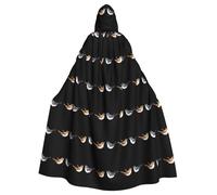 YYHWHJDE The sparrows and swallows are singing Prints Halloween Adult Hooded Cloak for Parties and Costumes