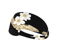 YYHWHJDE The Story of Flowers and high Heels Picture Sports Headband for Women Sweat Proof Bandeau Summer Elastic Band