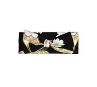 YYHWHJDE The story of flowers and high heels Prints Baby Bow Headband Super Stretchy Soft Bows Hair Accessories for Newborn Infants Toddlers Kids Girls