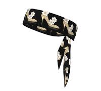 YYHWHJDE The story of flowers and high heels Prints Sports Double-Sided Headscarf Quick Drying, Moisture Wicking for Women, Girls, and Men