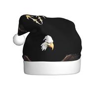 YYHWHJDE The terrifying eagle impeachment Prints Christmas Hat for Adult Making It a Fun and Durable Gift for Men and Women