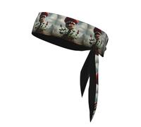 YYHWHJDE The terrifying piranha plant Pattern Sports Double-Sided Headscarf Quick Drying, Moisture Wicking for Women, Girls, and Men