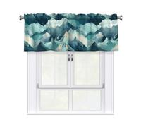 YYHWHJDE The Towering Alps Prints Kitchen Tier Curtains 54x18 - Peach Skin Window Layers for Soft Light & Easy Style