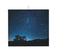 YYHWHJDE The Vast Starry Sky Printed Kitchen Absorbent pad, Super Absorbent Microfiber, Oversized Anti Slip