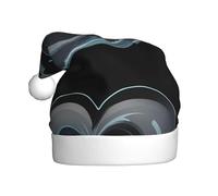YYHWHJDE The waves roll up love Prints Christmas Hat for Adult Making It a Fun and Durable Gift for Men and Women