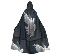 YYHWHJDE The Winged Spectre Prints Adult Hooded Cloak is a super large, comfortable, and durable Halloween hooded poncho