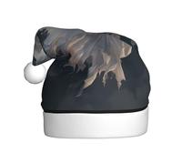 YYHWHJDE The Winged Spectre Prints Christmas Hat for Adult Soft, lightweight Holiday party use