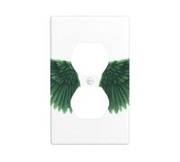 YYHWHJDE The Wings of Peace Prints Double Socket Wall Panel Decorative for Residential and Commercial Areas 4.5x2.76in