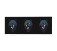 YYHWHJDE The Wolf with Bared Fangs and Claws Picture Extra Large Mouse pad, Computer Office Anti Slip Gaming Keyboard Thickened Version 12x31.5in