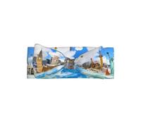 YYHWHJDE The World Famous Buildings Prints Baby Bow Headband - Soft & Stretchy Newborn Throw for Adorable Baby Girls 0-6 Months