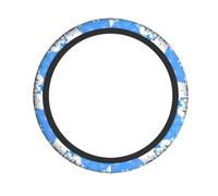 YYHWHJDE The World Famous Buildings Prints Quality Steering Wheel Grip - Quality Neoprene Cover for Universal Vehicle Protection