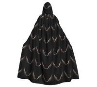 YYHWHJDE The wreckage of the eagle Prints Halloween Adult Hooded Cloak for Parties and Costumes