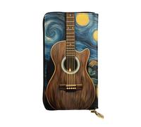YYHWHJDE Three Guitars Picture Quality Leather Long Clutch Wallet Designed for Fashion Girls and Women Stylish 7.48 x 4.13 in