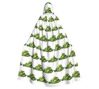 YYHWHJDE Three Little Frogs Pattern Halloween Adult Hooded Cape Cloak - Super Large Hooded Cloak No Zipper