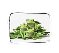 YYHWHJDE Three Little Frogs Pattern Shockproof Portable Laptop 17 inch Sleeve Bag for Men and Women - Ideal for Business Travel, School, and Daily Use