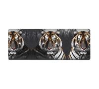 YYHWHJDE Tiger at rest Extra Large Rubber Mousepad 12x31.5in