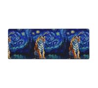 YYHWHJDE Tiger in The Sky Prints Extra Large Mouse pad Mousepad Computer Office Gaming Keyboard Thickened Version 12x31.5in