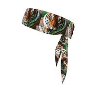 YYHWHJDE Tiger Prints Sports Double-Sided Headscarf Quick Drying, Moisture Wicking for Women, Girls, and Men