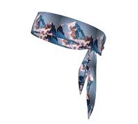 YYHWHJDE Top of the Snowy Mountain Prints Sports Double-Sided Headscarf Quick Drying, Moisture Wicking for Women, Girls, and Men