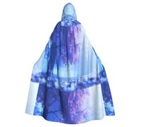 YYHWHJDE Tree After Rain Picture Halloween Adult Hooded Cape Cloak No Zipper, Comfortable For Costume Parties
