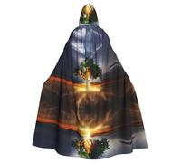 YYHWHJDE Tree at Night Prints Hooded Cloak - Oversized Costume Throw, Soft Cosplay Layer