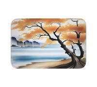 YYHWHJDE Tree at The Water's Edge Picture Crystal Velvet Lock Edge Floor mat, Bedroom Carpet, Parlor, Dormitory Home Decoration