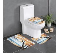 YYHWHJDE Tree at The Water's Edge Picture Three Piece Set of Bathroom Floor mats, Bathroom Shower mats, Anti Slip Quick Drying